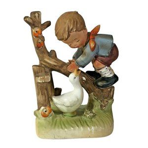 Erich Stauffer Porcelain Figurine Play Time Boy